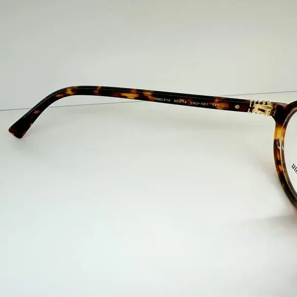 NEW MIU MIU Womens Eyeglasses Brown Oval Full Rim Frames 50-18mm Rx-able Womens - Picture 4 of 7